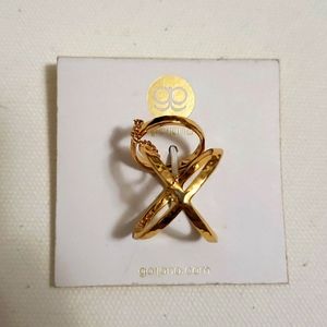 Gorjana X Stacker Ring - Hammered Metal Band